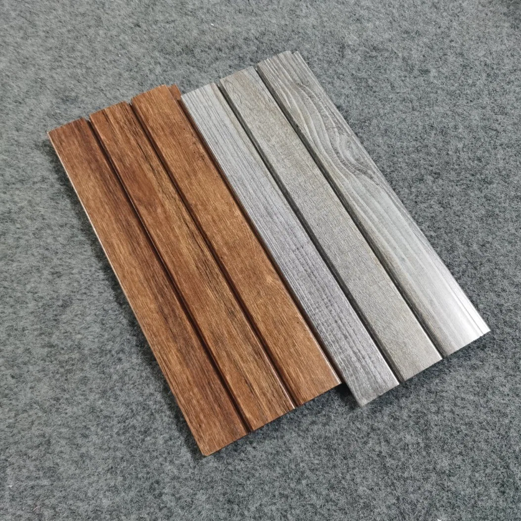 Exterior Slat Wood Golden Iterior Wall Trim Panel Solid Slat Flutted Wall Board for Interior Wall Decor