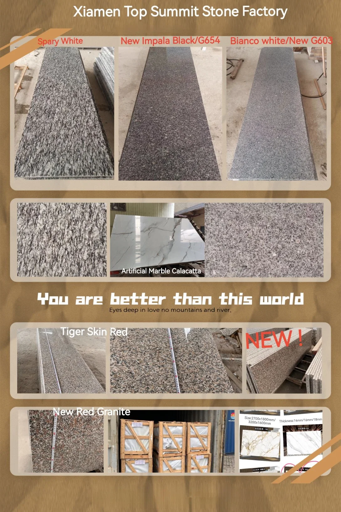 Negro Santiago Granite Landscape/Sea Wave for Paving Stones Tile Granito