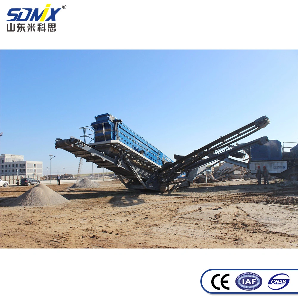 Em1130 Crawler Mobile Building Aggregate Hydraulic Mining Stone Rock Limestone Impact Crushing Machine