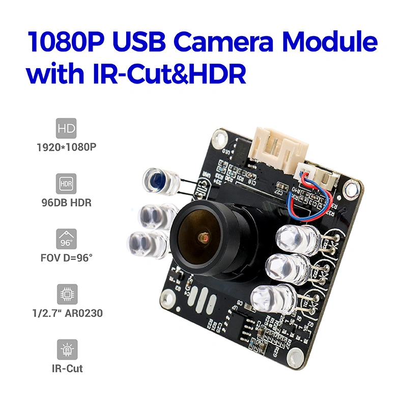 Factory Customized 1080P Full HD Day and Night Mode IR Cut Home Security USB Camera Module