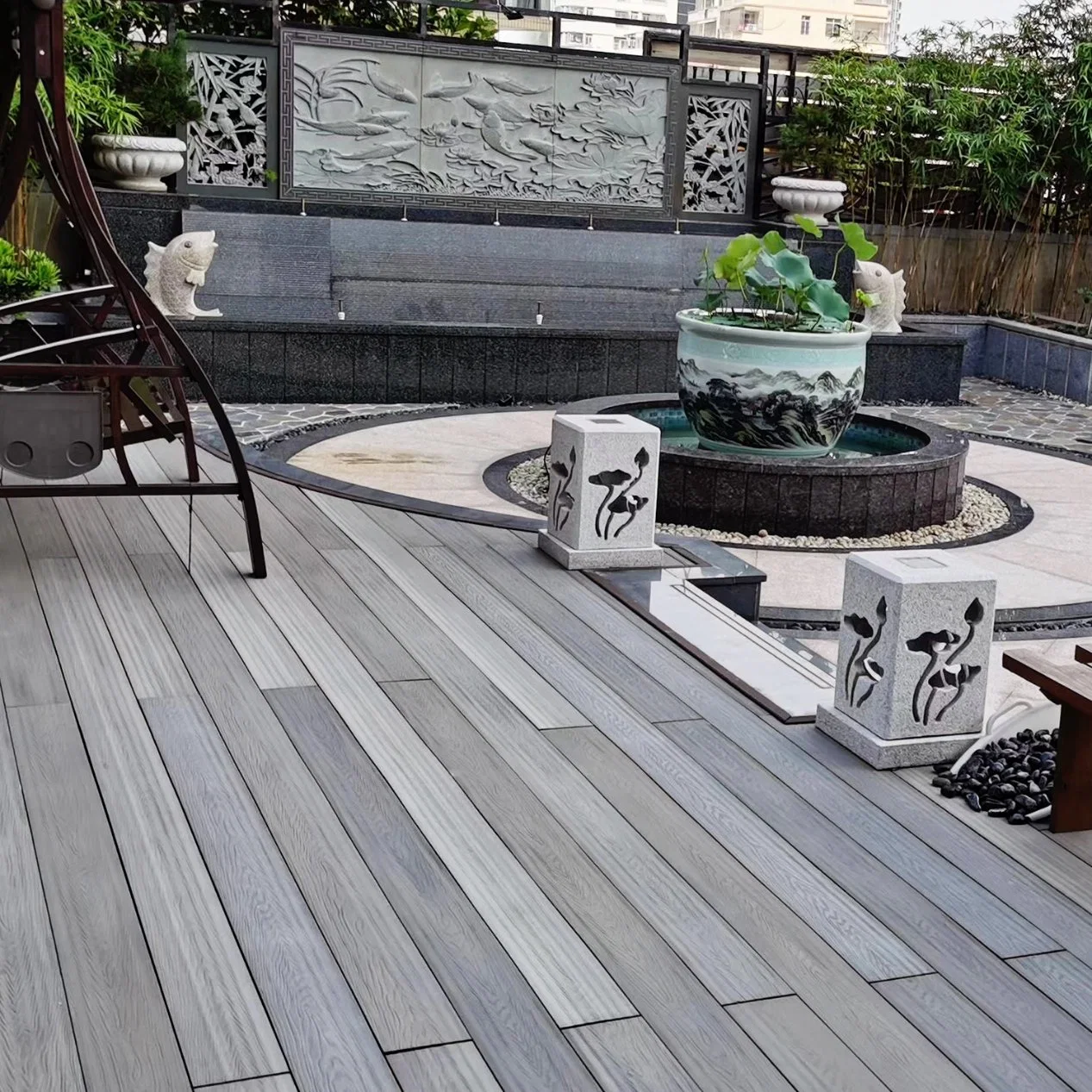 Внешний WPC Наклейки стены Great Outdoor Plastic Composite Wood Flux Панель