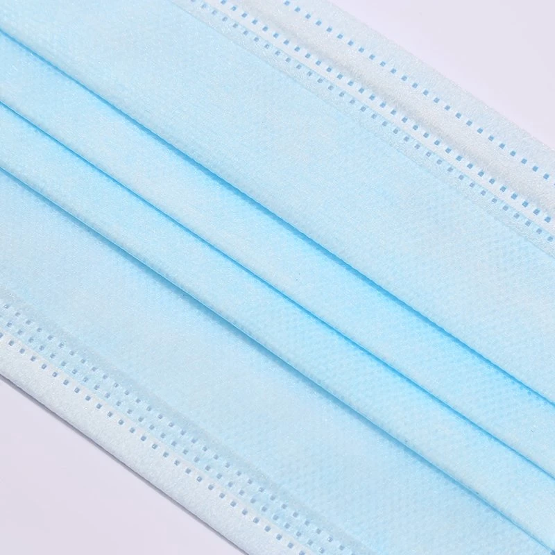 Disposable médico médico adulto Anti-vírus 3 Ply não-Woven em stock Máscara facial Máscara facial proteção individual