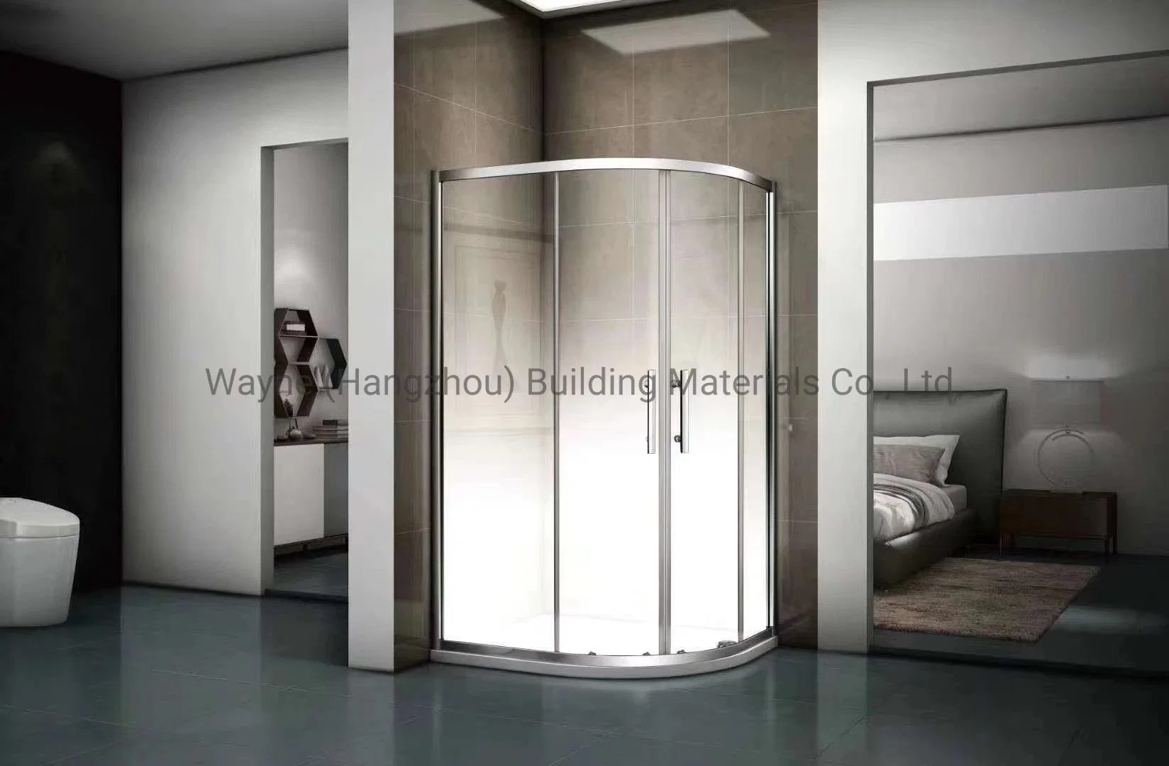 8-10mm Dechoric Sliding Glass Shower Barn Door with Best Quality From China Experienced Factory