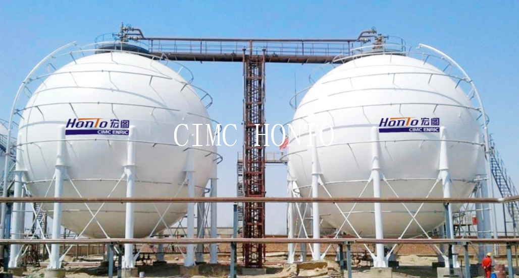 Customized 6150m3 ASME Standard LPG Spherical Storage Tank Terminal EPC Service for UAE Market