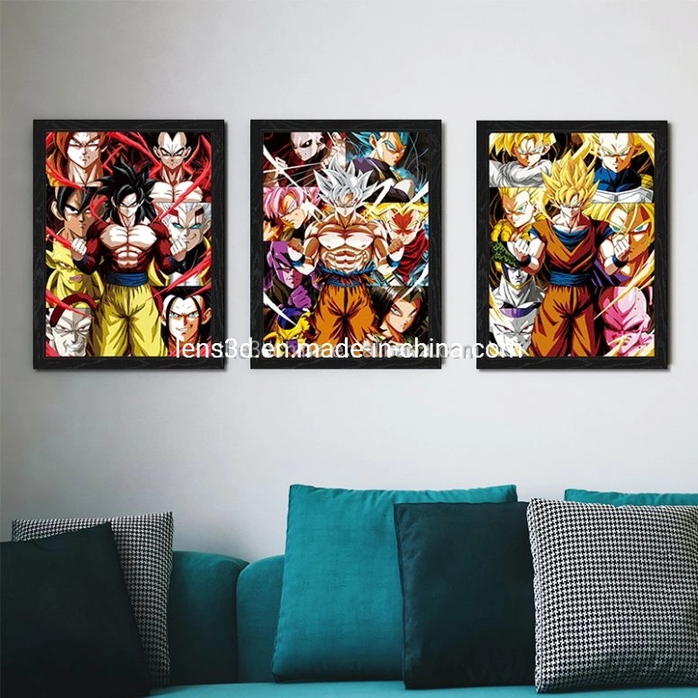 Dekoration Anime Designs 3D Poster akzeptieren Custom Printing