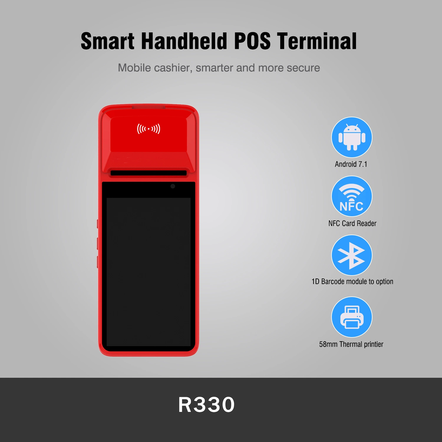 1d/2D Scan All in One Point POS Terminal of Sale System POS Payment Machine (R330)