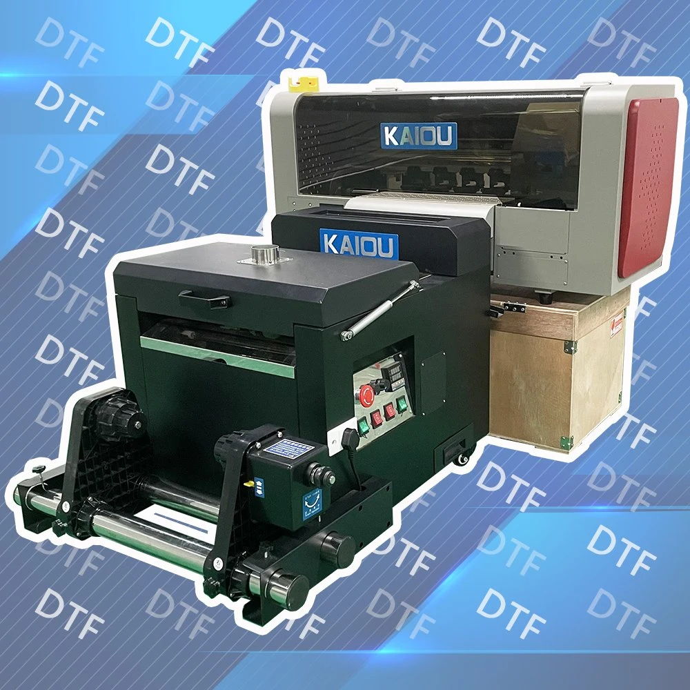 Kaiou Good Performance 30cm XP600 Dtf Printing Machine for Garment T Shirt Printing Machine 30cm Powder Shaking Machine Pet Film Printer