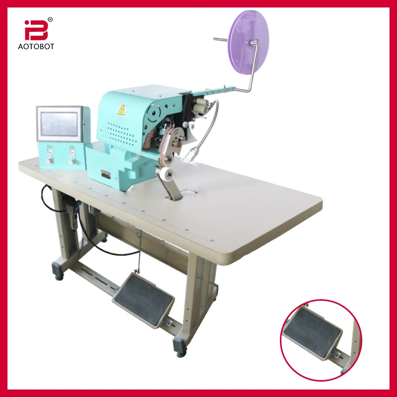 Roller Style Edge Fold-Over Seamless Hemming Strip Machine for Sports Wear