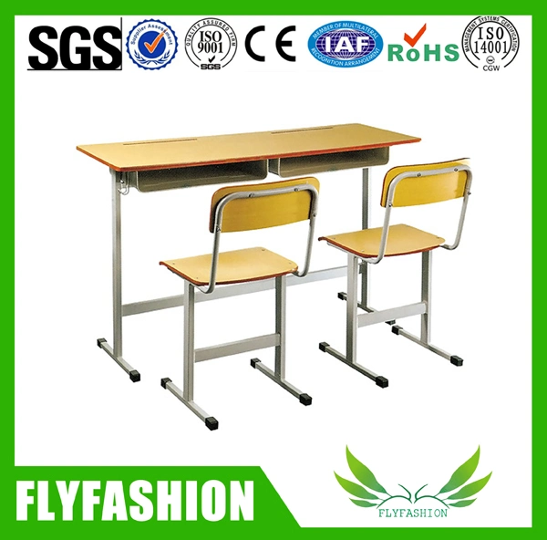 Wooden Desk and Chair School Furniture Sets (SF-08D)