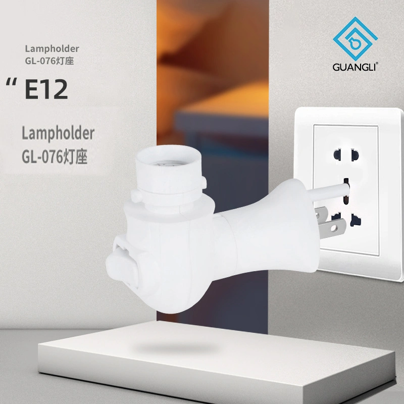 Suporte de lâmpada de luz nocturna, 360 ° módulo de luz nocturna plug-in, ficha rotativa com interruptor para ligar/desligar para fazer as suas luzes decorativas nocturnas