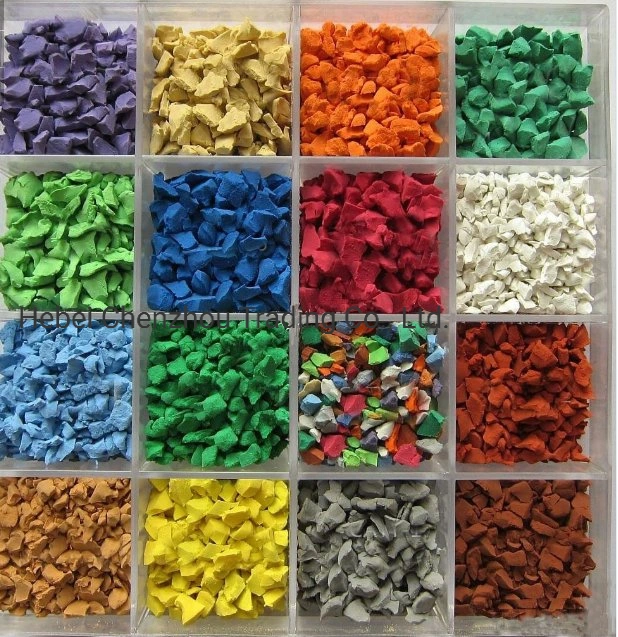 Colorful Wet Pouring EPDM Granules Rubber Flooring for Playground