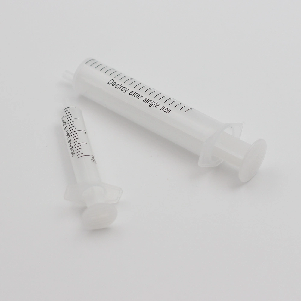 3parts Luer Slip Plastic Medical Disposable Hypodermic Syringes