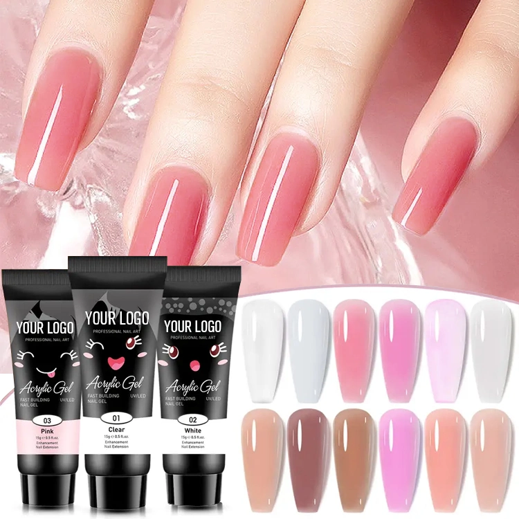 Vernis à ongles Private Label UV Soak off Gel Polish Gel d'extension d'ongles