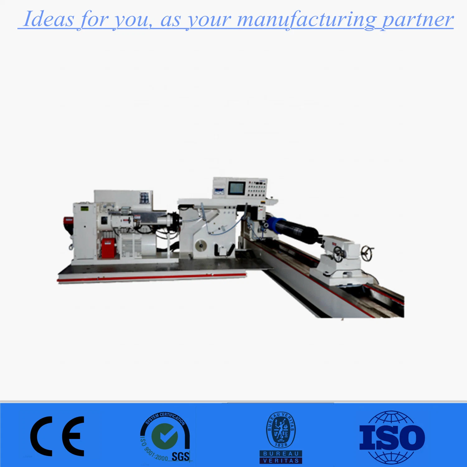 Industrial Rubber Roller Covering Machine for Paper Making and Mine Transmission