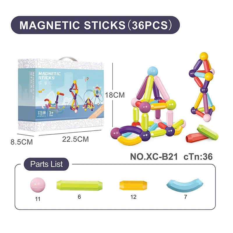 Малышу DIY учебных здание, игрушек магнитных карт и шарики строительных блоков магнит штока цилиндров игрушка для мальчиков и девочек