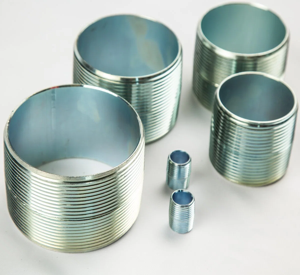 Galvanized Thread Nipples Metal Tube Fittings