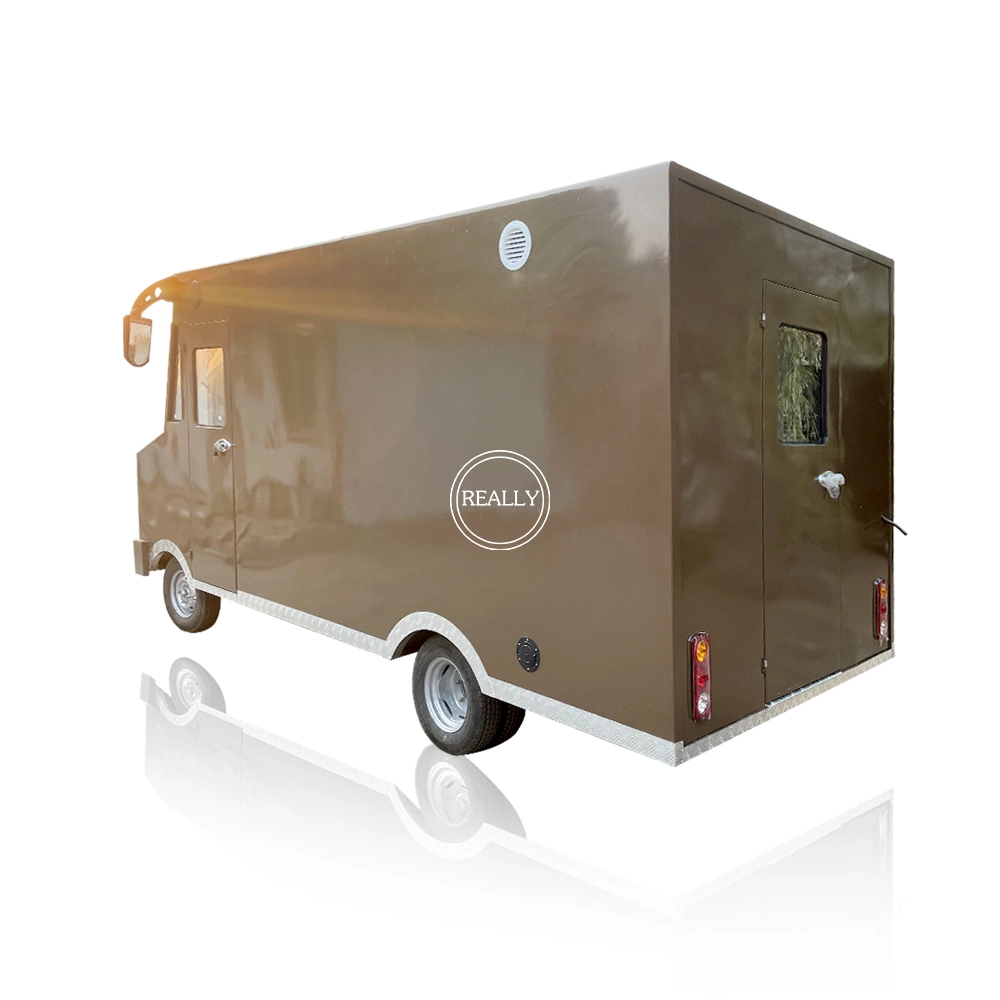 Caravane de 5 m de la restauration de remorques de camions alimentaire mobile entièrement équipée avec cuisine Panier alimentaire fabricants électrique