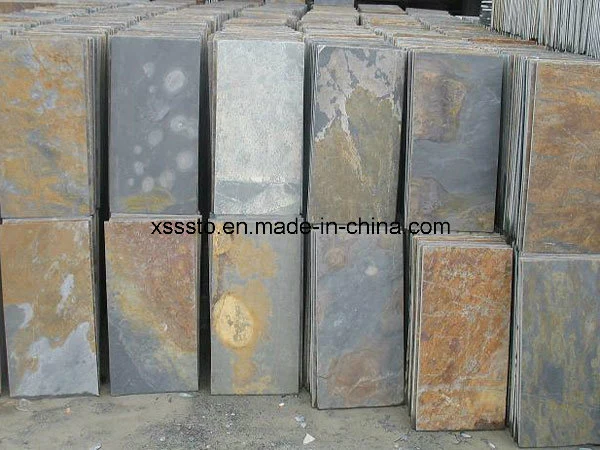 China Cheapest Rusty Stone Slate Floor Tiles for Paving