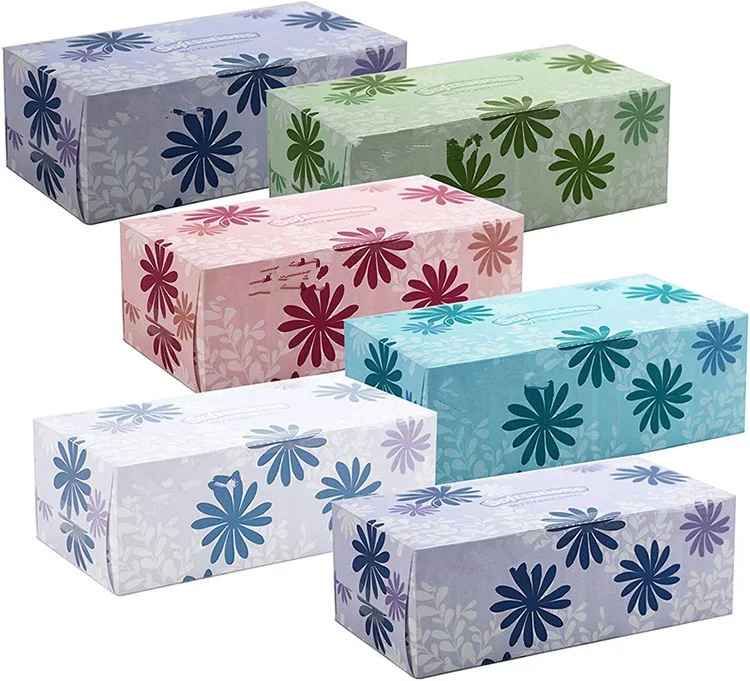 Factory Wholesale/Supplier OEM Virgin Wood Pulp Facial Tissue Paper Box Tissue Box