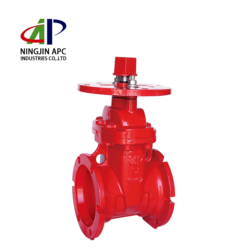 FM UL Approved Fire Protection 300psi Nrs Gate Valve with mechanical Joint End