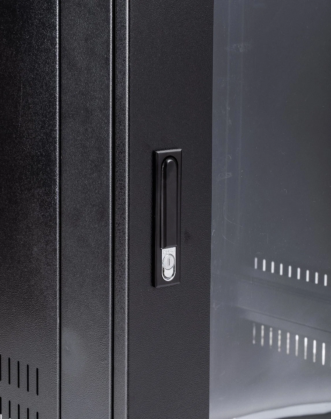 Glass Door Steel Body 19'' Floor Standing 22u Network Server Rack Data Cabinet