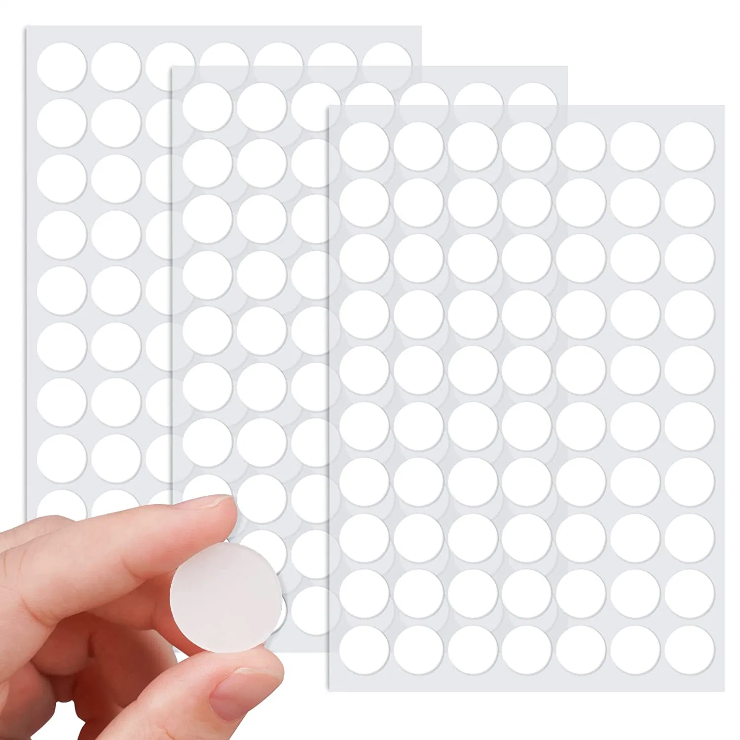 Custom Shape Transparent Double-Sided Self-Adhesive Paper Strong Adhesive Water Washable Die-Cutting Adhesive Tape DOT