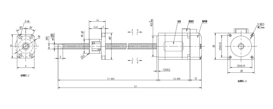 Kgg High Torque 2-Phase Stepper Electric Motor for Sewing Machine Gssd Series