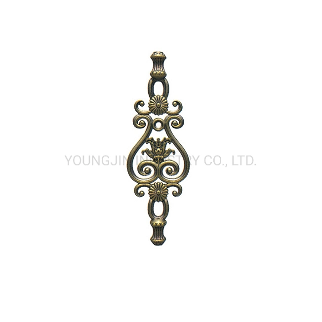 Decorativo Garden Fence Gate Aluminium Alloy Cast Flowers