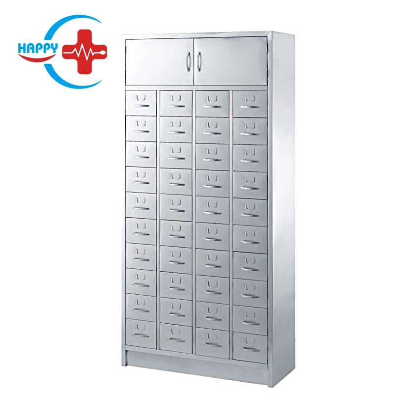 Hc-M080 Stainless Steel Metal Kernel Medicine Cabinet Cupboard with Drawer for Hospital