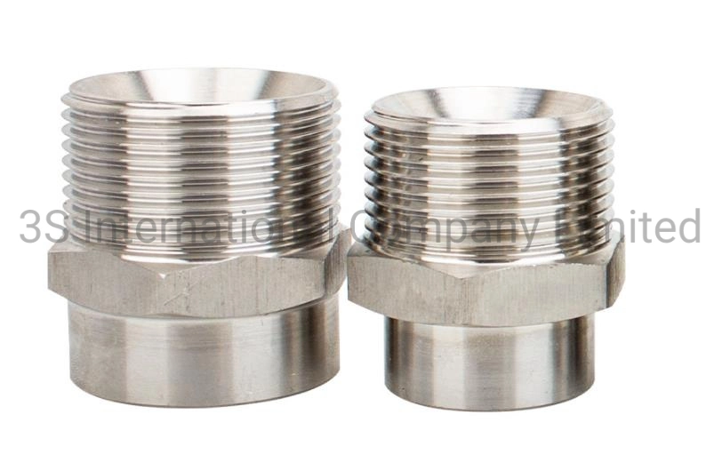 Single Male Thread Bellow Pipe Fitting Nipple (YZF-C085)