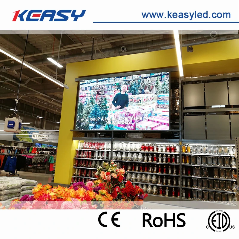 Indoor P2.84 Full Color LED Display with 250*250mm Front Service Module for Supermarket