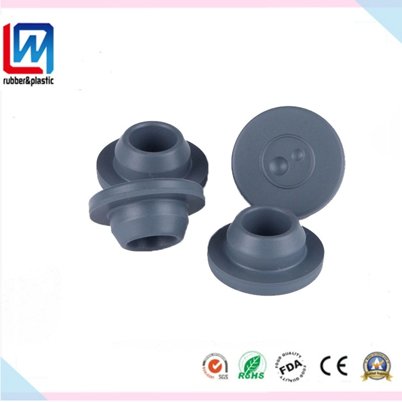 Customized Wear Resisg Rubber Cap Silicone Seal Stopper Plastic Plug Rubber Stopper for Medical Cosmetics Bottle