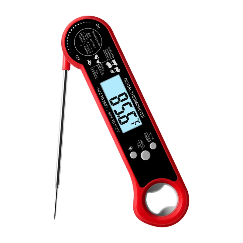 Digital Instant Read Meat Thermometer - Wasserdichte Küche Essen Kochen Thermometer mit Hintergrundbeleuchtung LCD - Best Super Fast Electric Meat Thermometer Sonde für BBQ