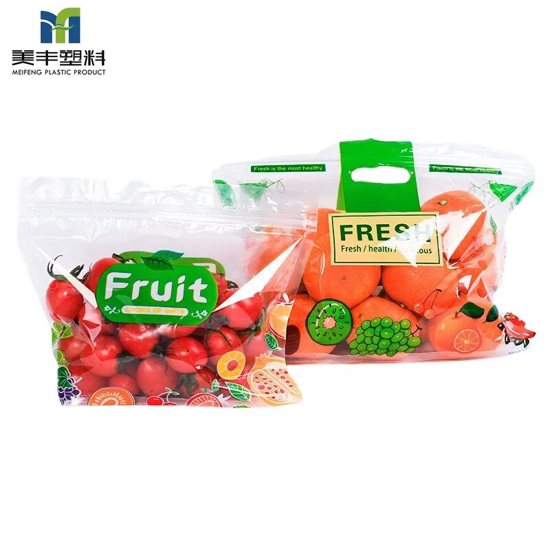 Polythene Flat Clear Storage Plastic Fresh Fruit Packaging Plain Food Saver Packaging Bag