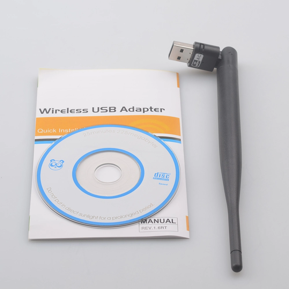 High quality/High cost performance  Wireless 600m AC Dual Band USB WiFi Dongle Adapter Network Card
