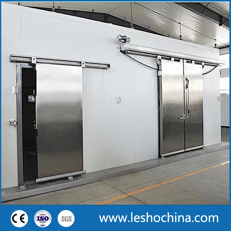 Industrial Automatic or Manual Polyurethane Sandwich Panel Thermal Insulated Stainless Steel Cold Storage Freezer Room Sliding Door for Cold Chain Warehouse