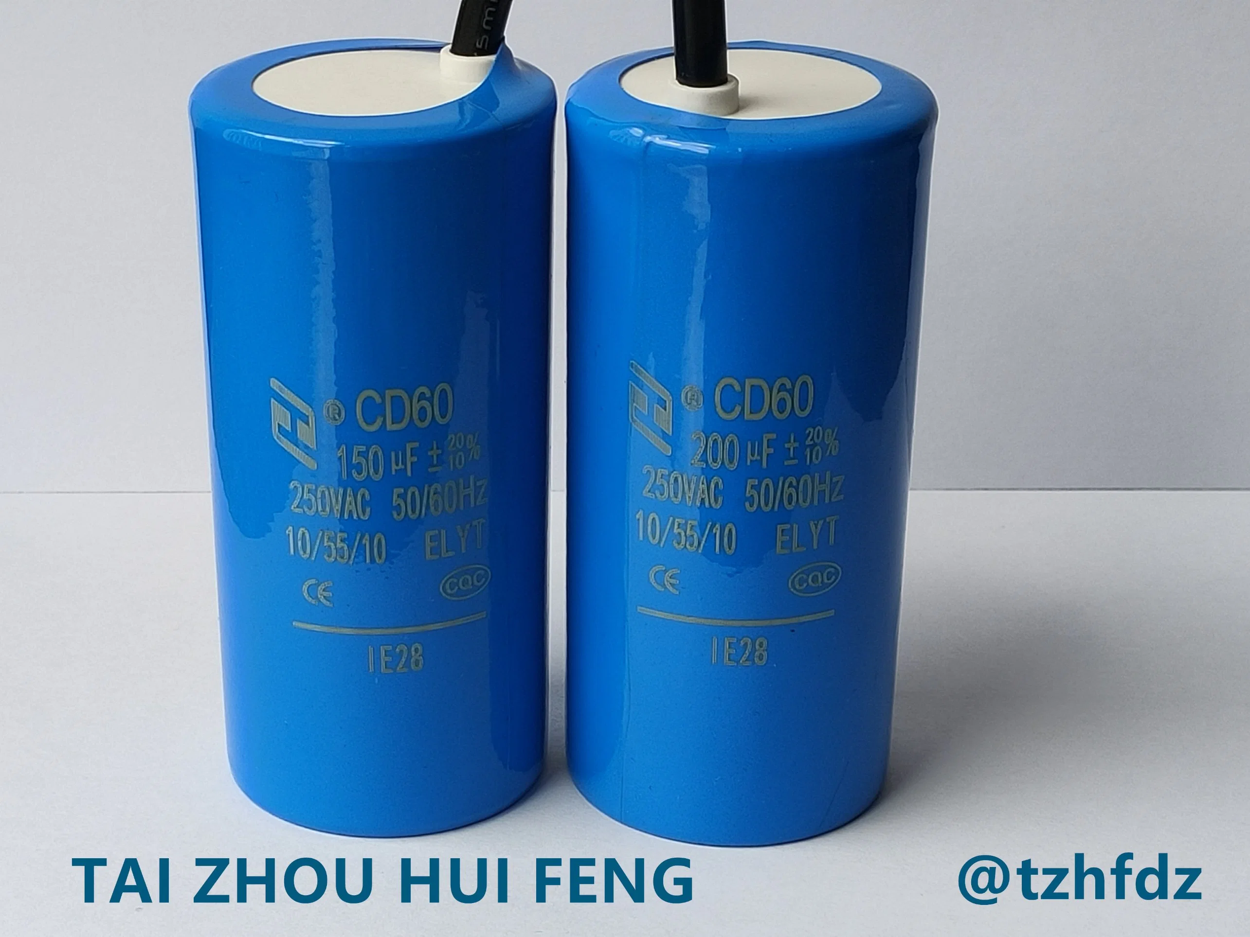 Single Lead out CD60 Starting Polypropylene Film Capacitor Washing Machine and Dryer