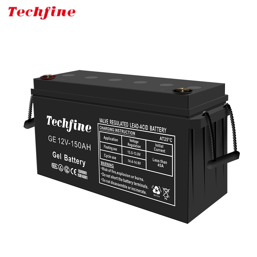 Techfine Cheap Price Maintenance Free Lead Acid Battery Charger for Solar Power System