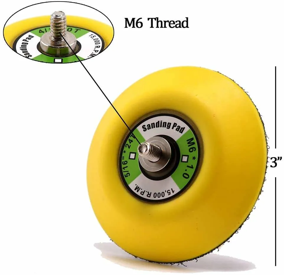 Patin de ponçage de 6 pouces pour ponceuse à double action