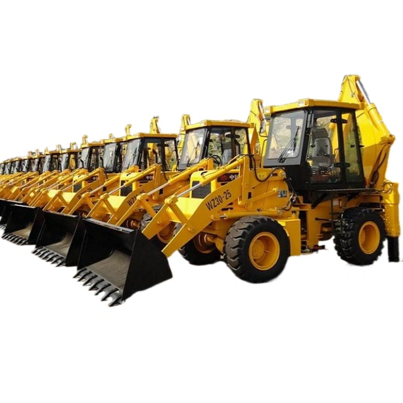 New Designed Front Loader Rear Backhoe Machine with Lifting Capacity 2500kg Rear Bucket Capacity 0.3m3