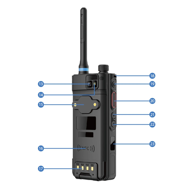 Mutimode Radio LTE Dmr Analogue Radio with High Solution LCD Bf-SCP950