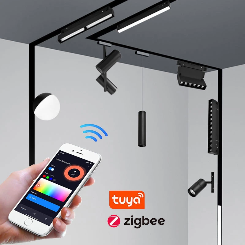 Großhandel Hängende Anhänger Licht Magnetische Küche Esszimmer Schlafzimmer Minimalistisch LED-Lampe für moderne Spurführung