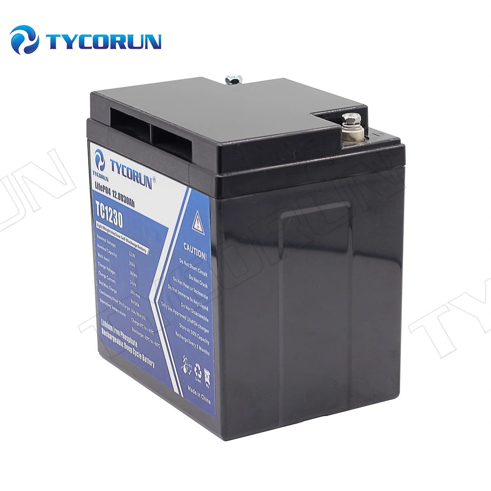 Tycorun LiFePO4 Lithium Battery for UPS Deep Cycle Battery Pack 12V 30ah for Electric Bike Electric Vehicle