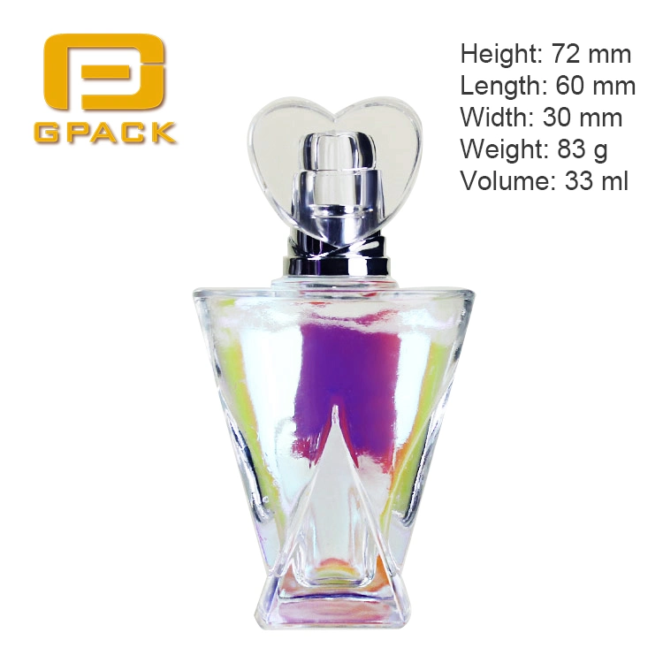 Pretty Oval Round Perfume Bottle Egg Shape Perfume Bottle with Pump Atomizer China Supplier Bottle Factory Flint Glass Bottles