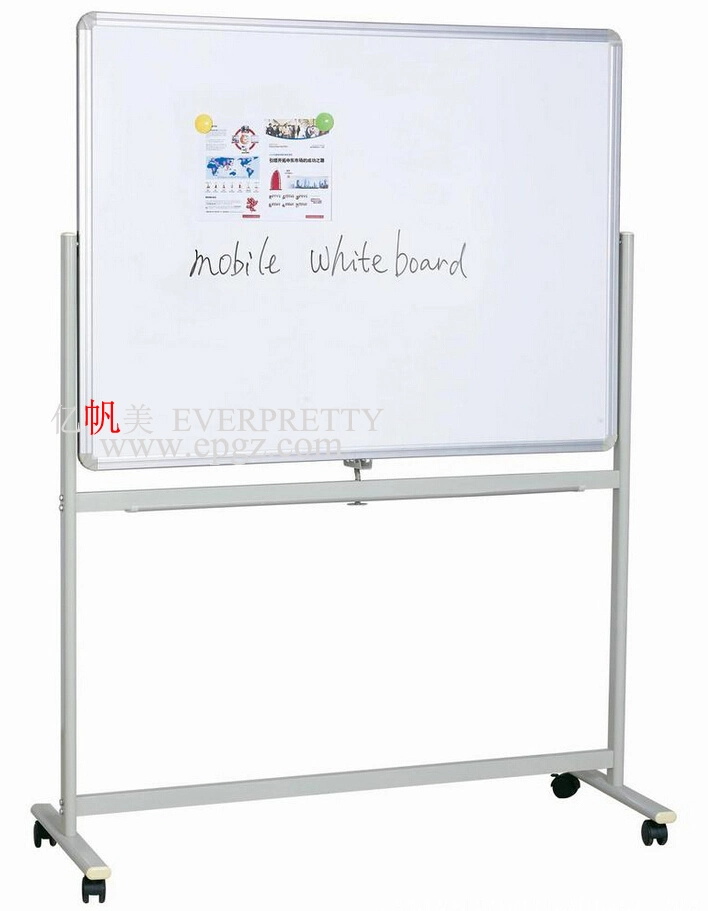 Classroom School Magnetic Mobile White Board with Pen Tray