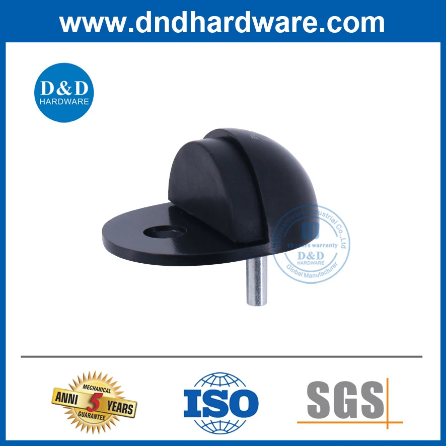 SS304 Matt Black Door Stopper Fittings for Metal Door