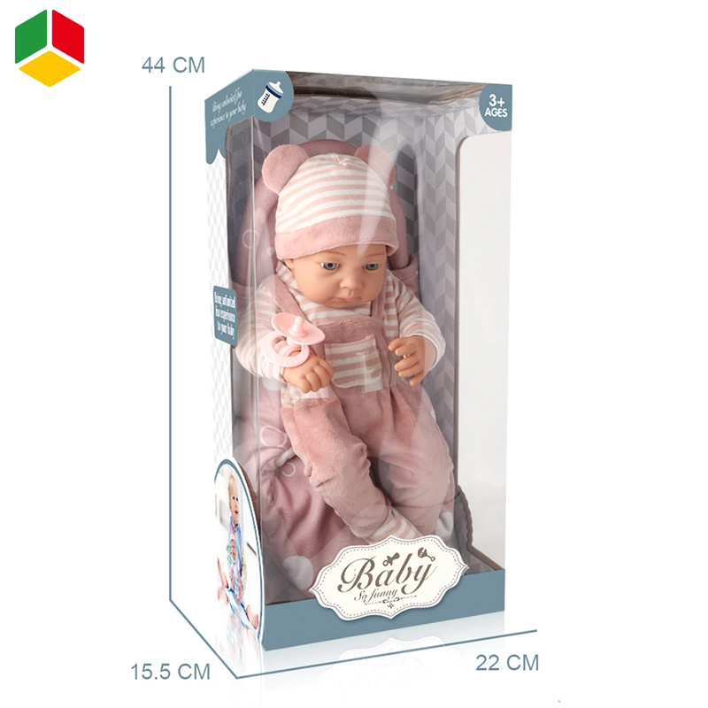 QS Nuevo diseño de juguete muñeca de moda a principios de la educación de niñas juego de aparentar muñeca de plástico suave silicona de vinilo de 18 pulgadas bebé reborn Set de accesorios de muñecas los juguetes