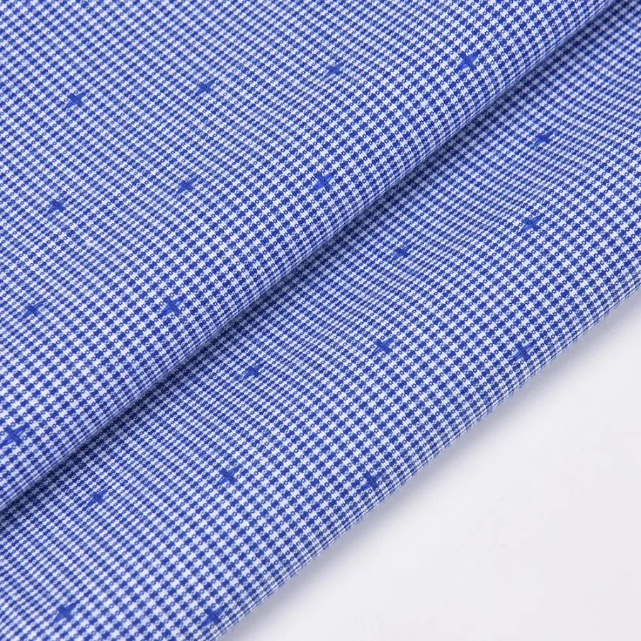 80/20 Polyester Cotton Cross Pattern Woven Checked Fabric for School Uniform Shirt