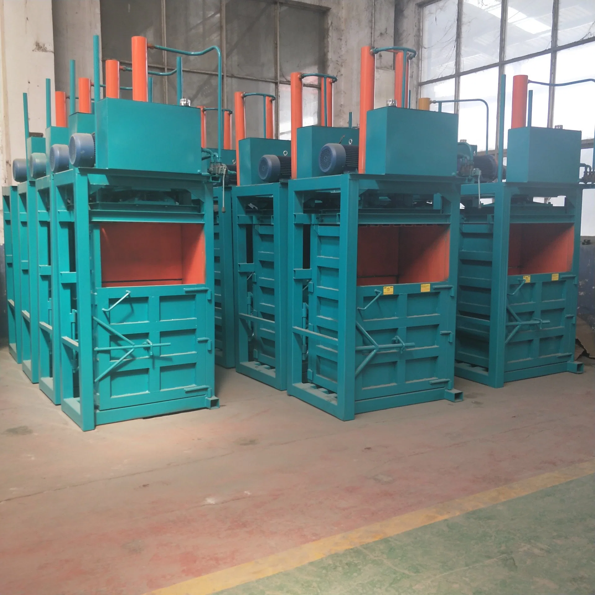 Vertical Baling Press Machine with Pneumatic System for Tarpaulin, Fabric, Clothing, and Woven Bags