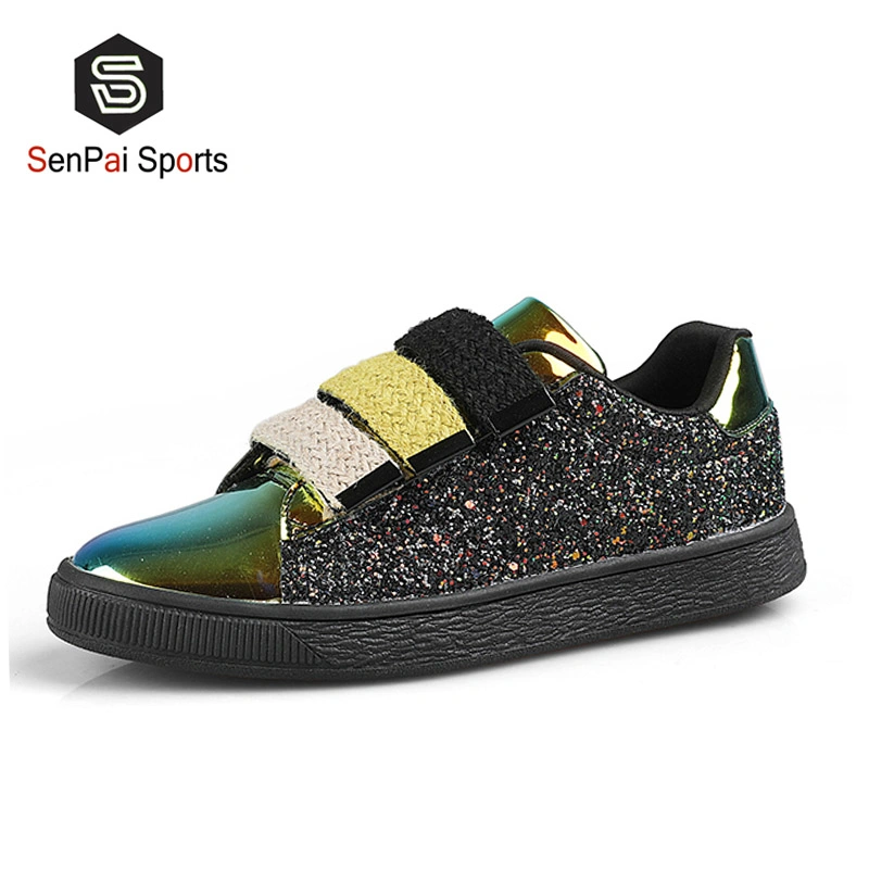 New Branded Shinny Sneakers Popular Lady Fashion Footwear